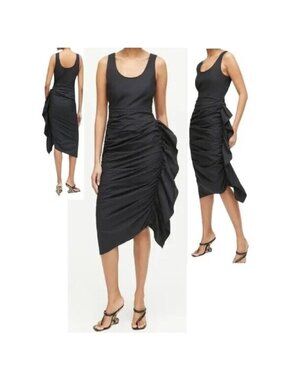NEW $455 RHODE ELSIE RUCHED BLACK PARTY DRESS #2 SIZE 4